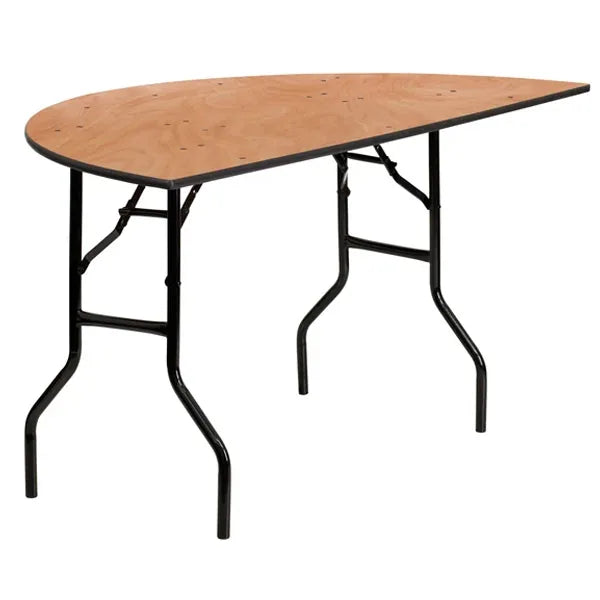 60" Half-Round Folding Banquet Table