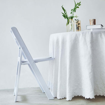 White Resin Folding Chairs