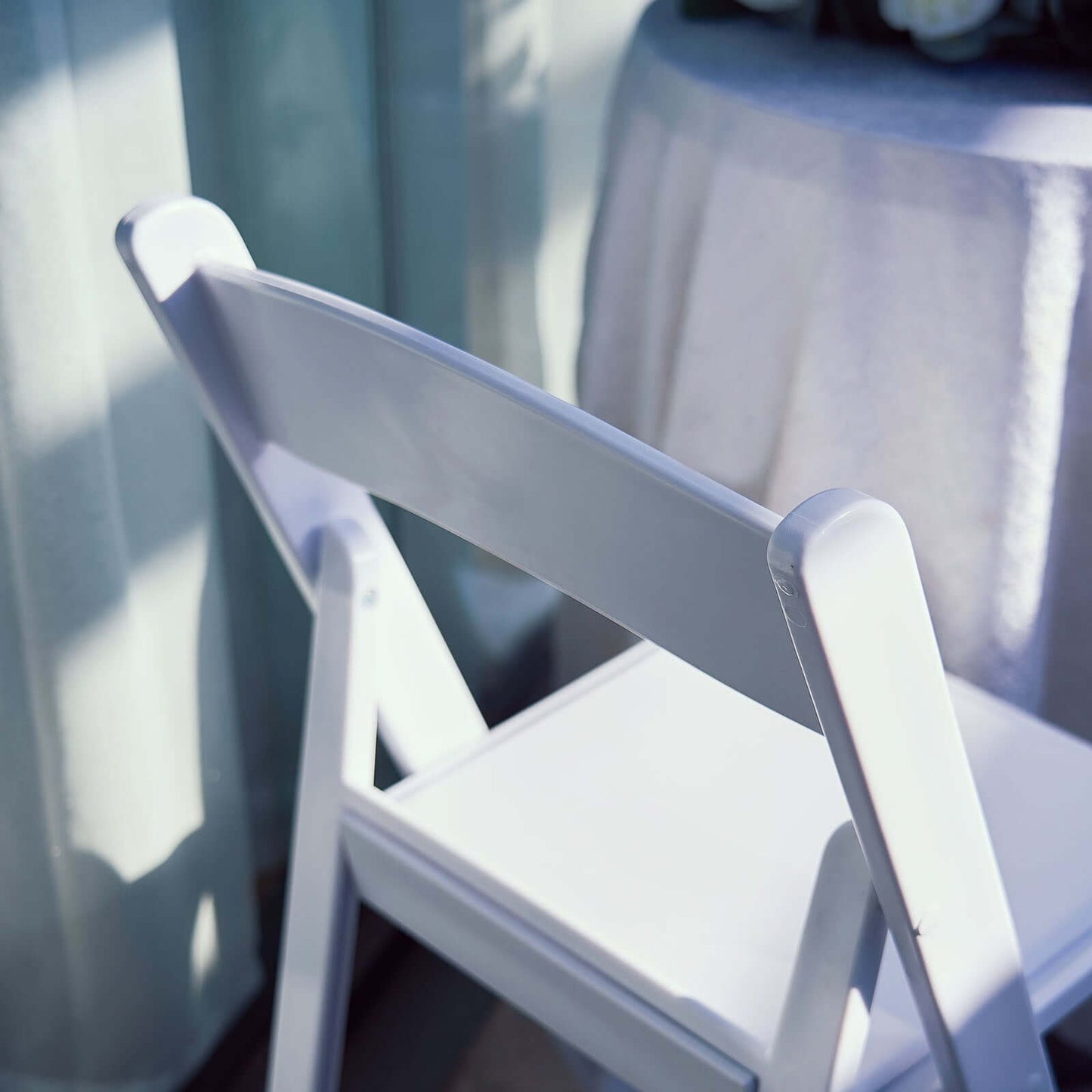 White Resin Folding Chairs